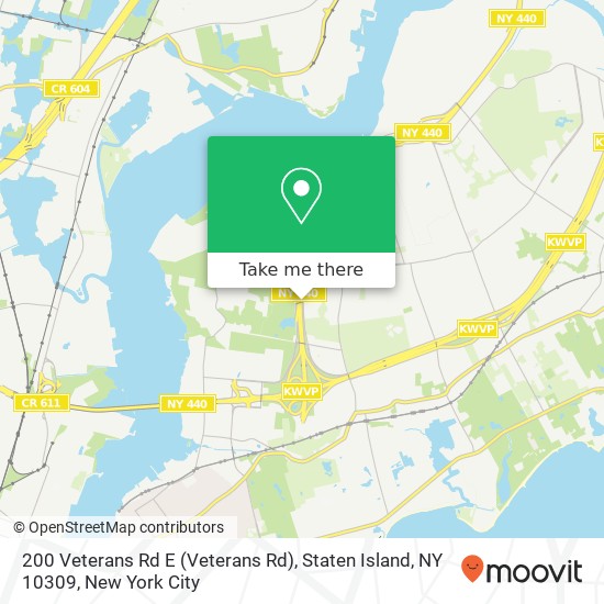 200 Veterans Rd E (Veterans Rd), Staten Island, NY 10309 map