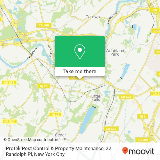 Mapa de Protek Pest Control & Property Maintenance, 22 Randolph Pl