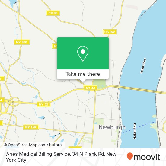 Mapa de Aries Medical Billing Service, 34 N Plank Rd