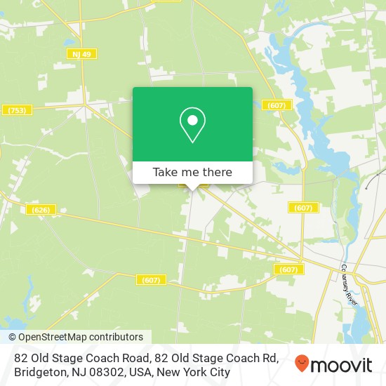 82 Old Stage Coach Road, 82 Old Stage Coach Rd, Bridgeton, NJ 08302, USA map