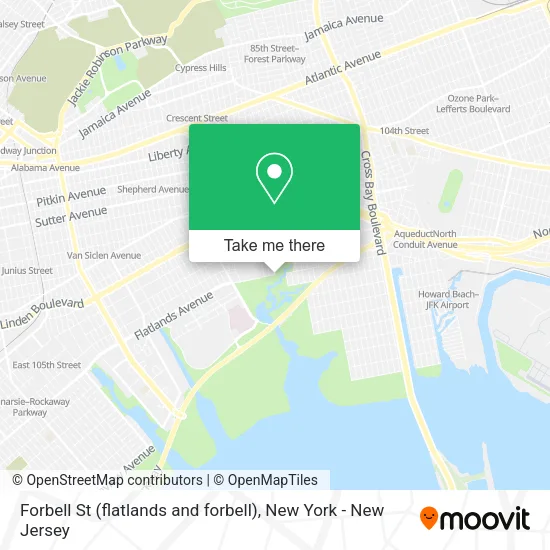Forbell St (flatlands and forbell) map