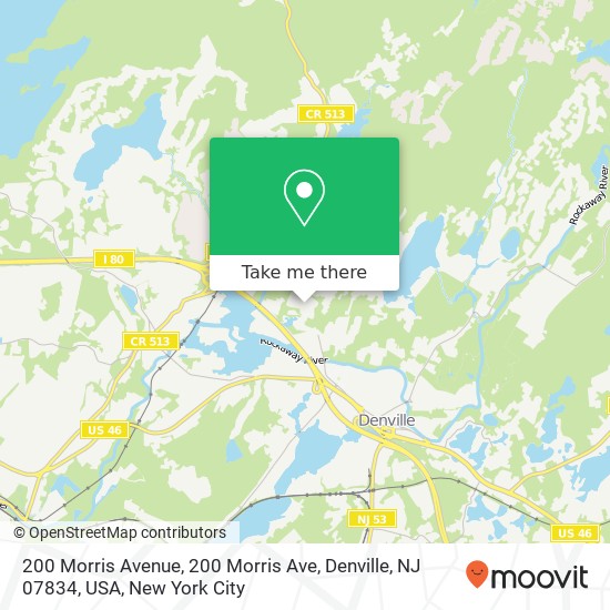 200 Morris Avenue, 200 Morris Ave, Denville, NJ 07834, USA map