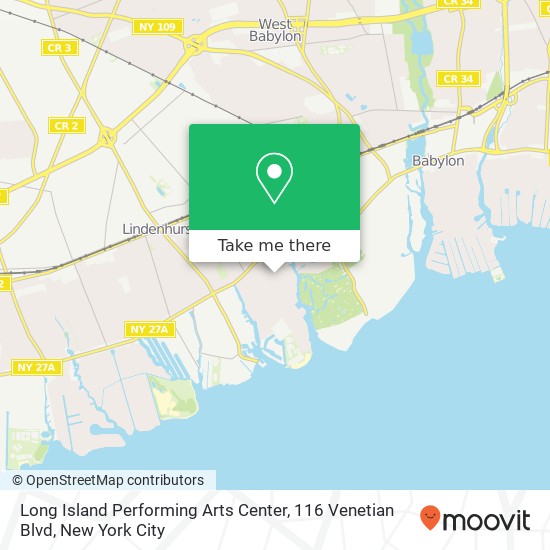 Long Island Performing Arts Center, 116 Venetian Blvd map