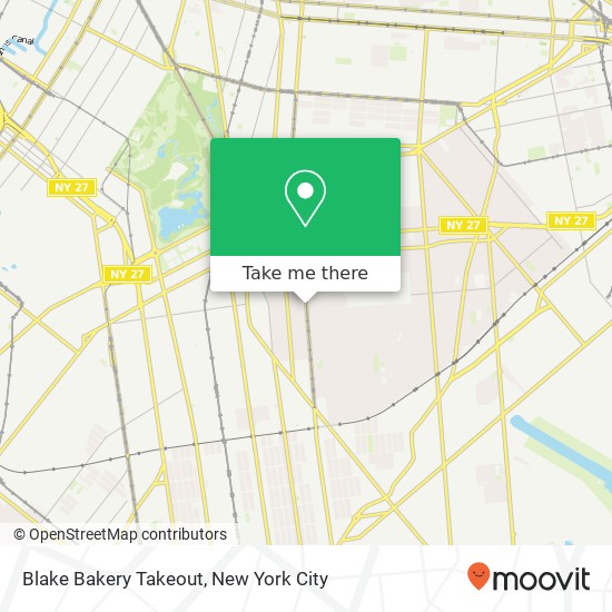 Mapa de Blake Bakery Takeout