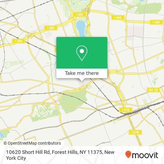 10620 Short Hill Rd, Forest Hills, NY 11375 map