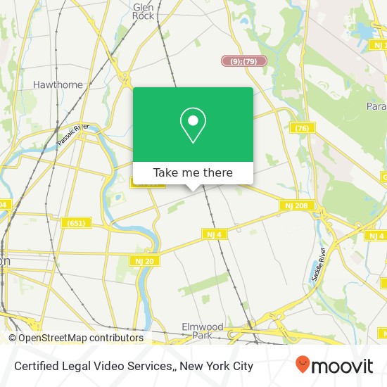 Certified Legal Video Services, map