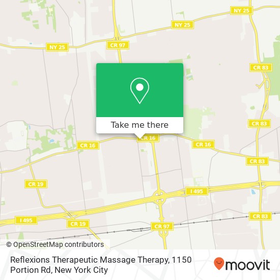 Mapa de Reflexions Therapeutic Massage Therapy, 1150 Portion Rd