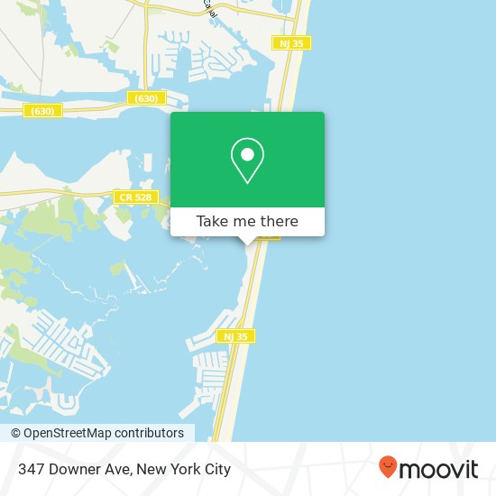 Mapa de 347 Downer Ave, Mantoloking, NJ 08738