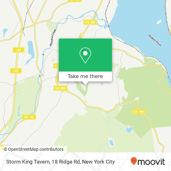 Mapa de Storm King Tavern, 18 Ridge Rd