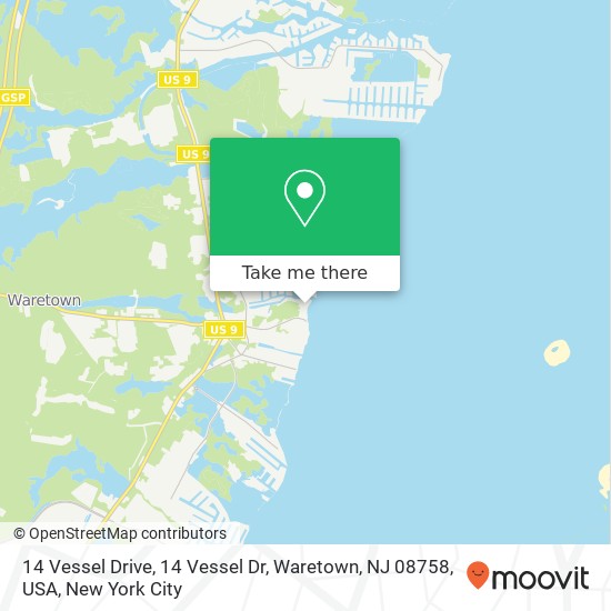 14 Vessel Drive, 14 Vessel Dr, Waretown, NJ 08758, USA map