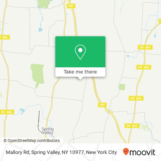 Mapa de Mallory Rd, Spring Valley, NY 10977