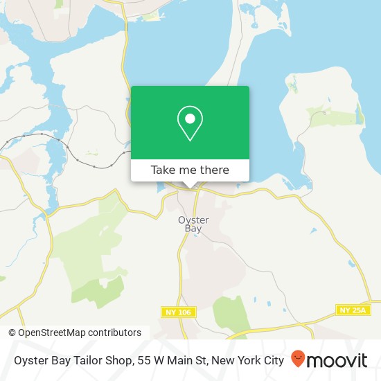 Mapa de Oyster Bay Tailor Shop, 55 W Main St