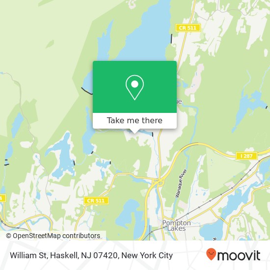 William St, Haskell, NJ 07420 map