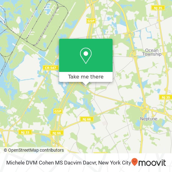 Mapa de Michele DVM Cohen MS Dacvim Dacvr, 1 Pine St