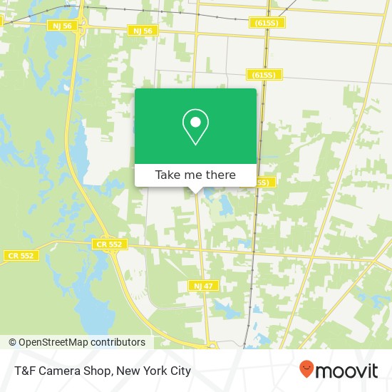 Mapa de T&F Camera Shop, 2059 S Delsea Dr
