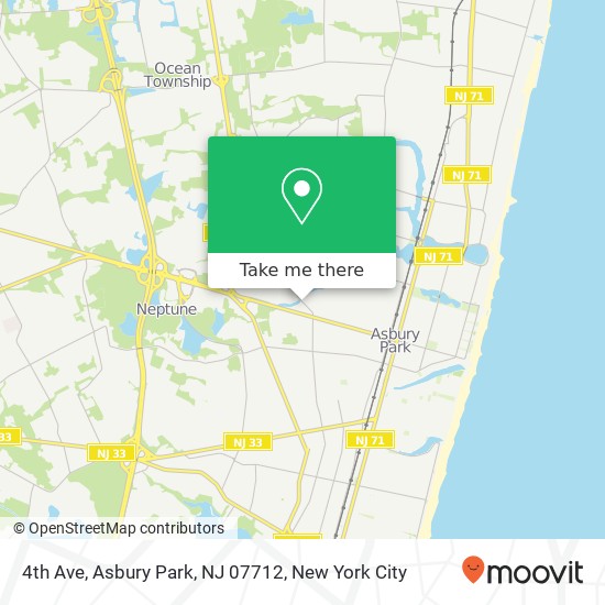 4th Ave, Asbury Park, NJ 07712 map