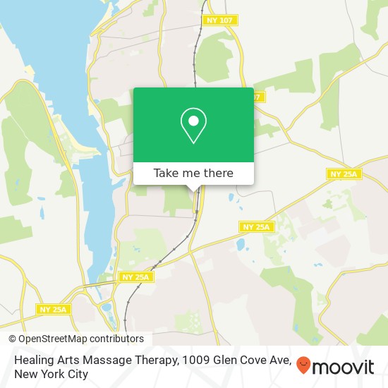 Mapa de Healing Arts Massage Therapy, 1009 Glen Cove Ave