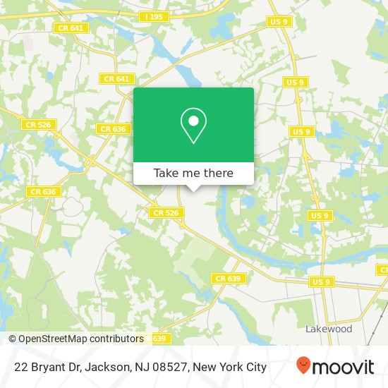 22 Bryant Dr, Jackson, NJ 08527 map