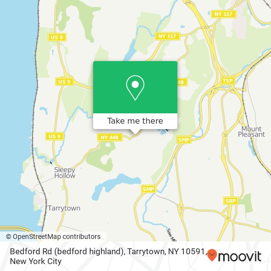 Mapa de Bedford Rd (bedford highland), Tarrytown, NY 10591