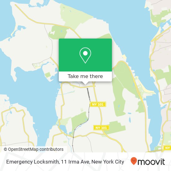 Mapa de Emergency Locksmith, 11 Irma Ave
