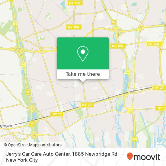 Mapa de Jerry's Car Care Auto Center, 1885 Newbridge Rd