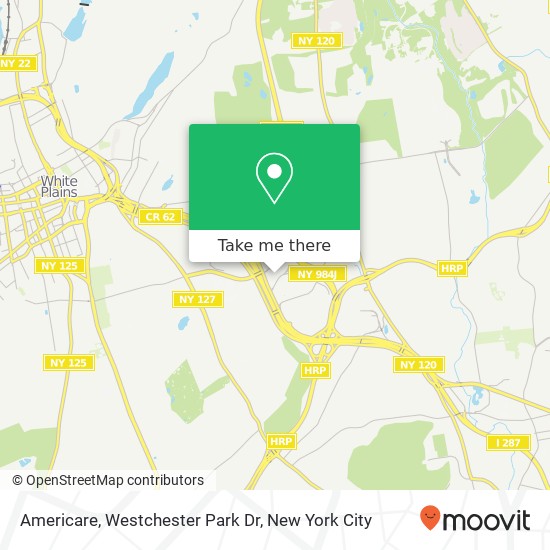 Americare, Westchester Park Dr map