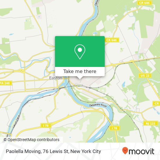 Mapa de Paolella Moving, 76 Lewis St