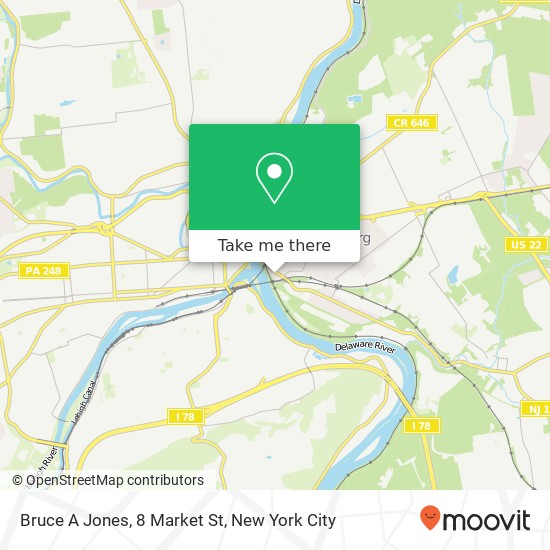 Mapa de Bruce A Jones, 8 Market St