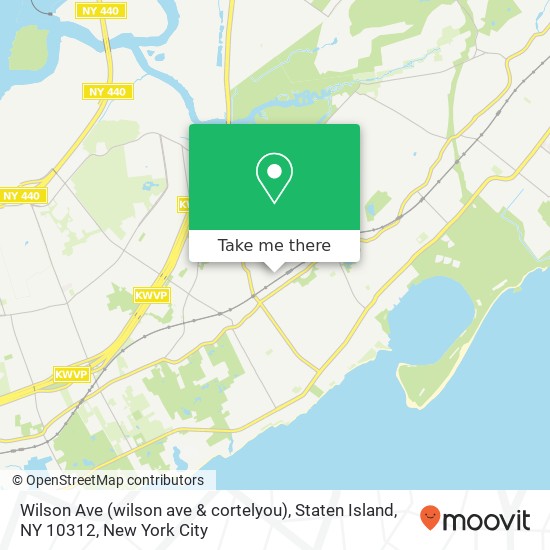 Mapa de Wilson Ave (wilson ave & cortelyou), Staten Island, NY 10312