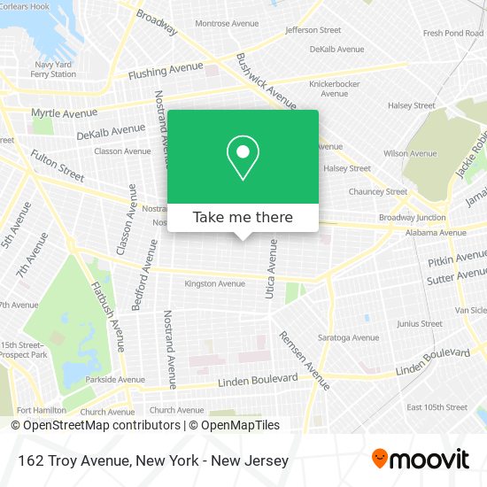 Mapa de 162 Troy Avenue