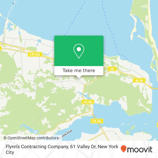Flynn's Contracting Company, 61 Valley Dr map
