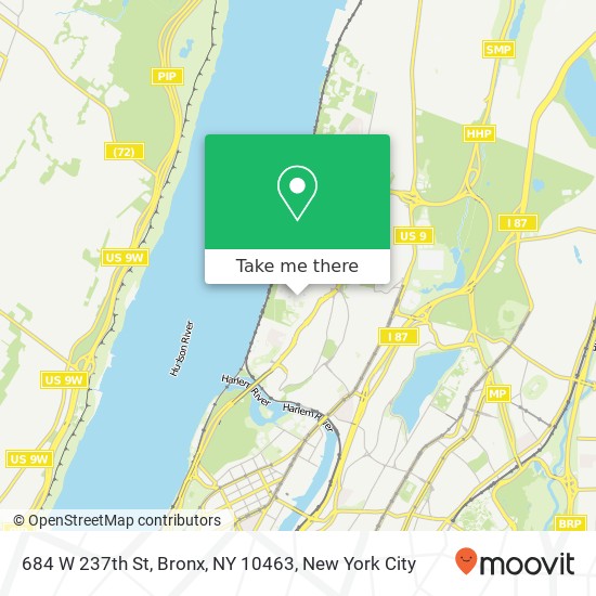 684 W 237th St, Bronx, NY 10463 map