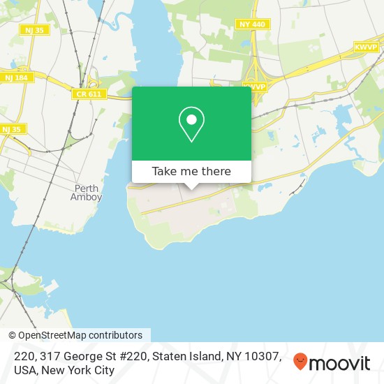 Mapa de 220, 317 George St #220, Staten Island, NY 10307, USA