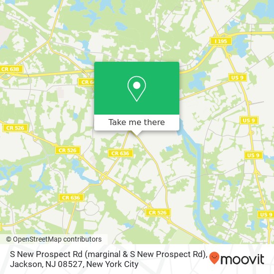 S New Prospect Rd (marginal & S New Prospect Rd), Jackson, NJ 08527 map