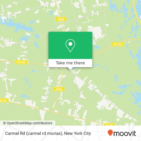Mapa de Carmel Rd (carmel rd morias), Millville, NJ 08332