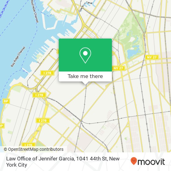 Mapa de Law Office of Jennifer Garcia, 1041 44th St