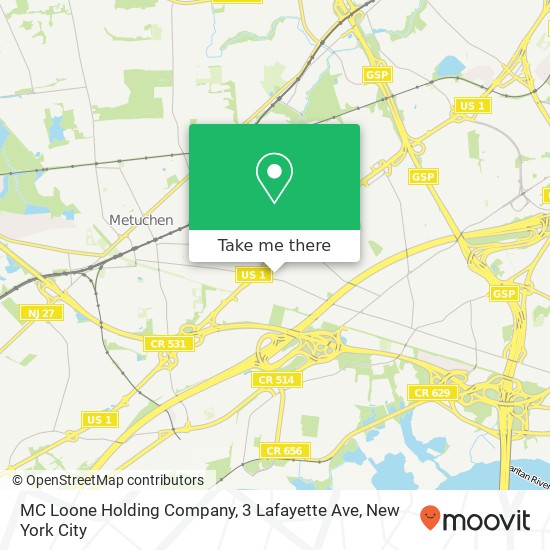 Mapa de MC Loone Holding Company, 3 Lafayette Ave