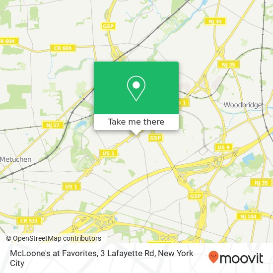 McLoone's at Favorites, 3 Lafayette Rd map