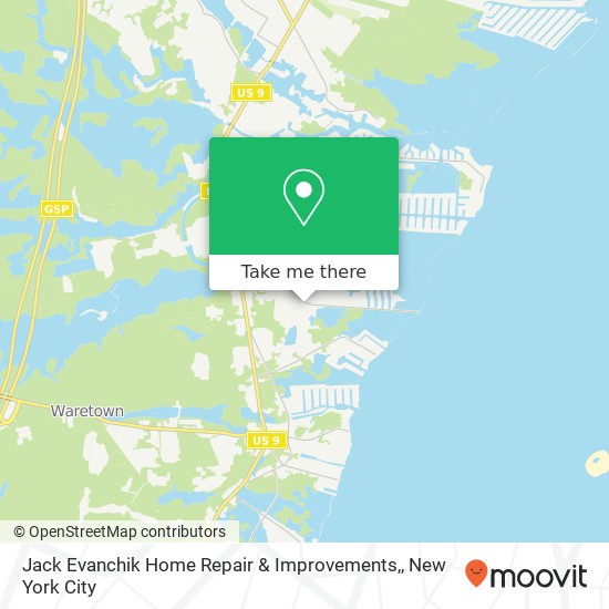 Jack Evanchik Home Repair & Improvements, map