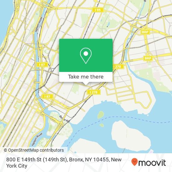800 E 149th St (149th St), Bronx, NY 10455 map