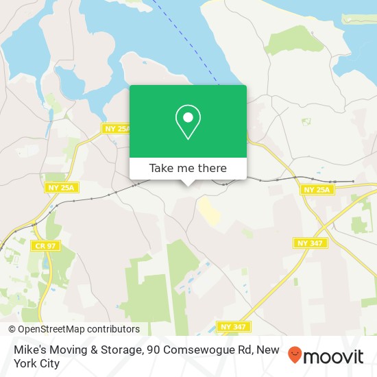 Mike's Moving & Storage, 90 Comsewogue Rd map