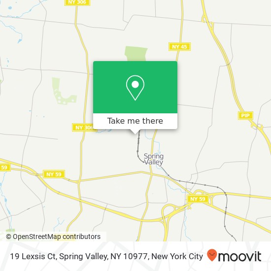 Mapa de 19 Lexsis Ct, Spring Valley, NY 10977