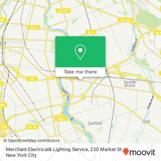 Merchant Electrical& Lighting Service, 230 Market St map