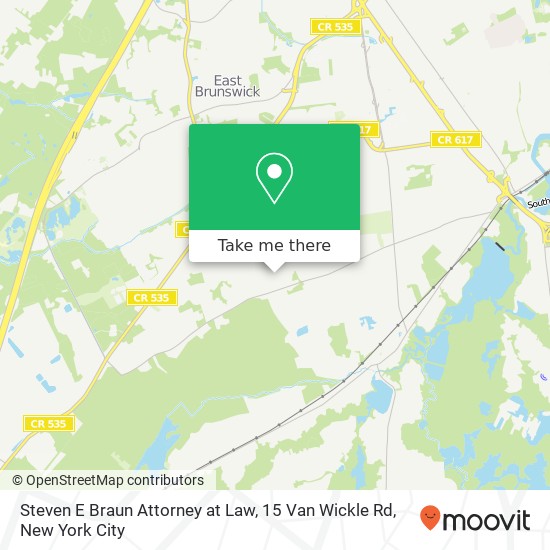 Mapa de Steven E Braun Attorney at Law, 15 Van Wickle Rd