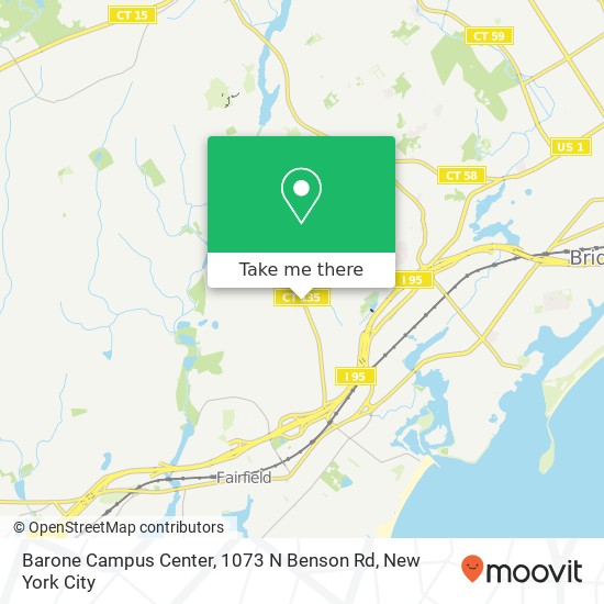 Mapa de Barone Campus Center, 1073 N Benson Rd