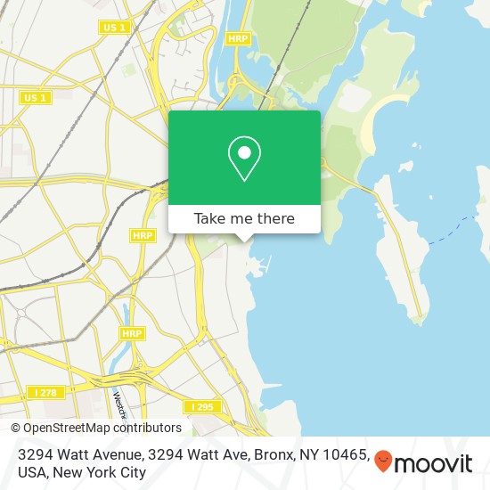 Mapa de 3294 Watt Avenue, 3294 Watt Ave, Bronx, NY 10465, USA