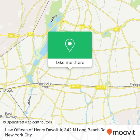 Law Offices of Henry Davoli Jr, 342 N Long Beach Rd map