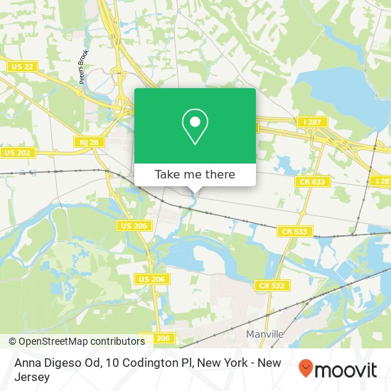 Mapa de Anna Digeso Od, 10 Codington Pl