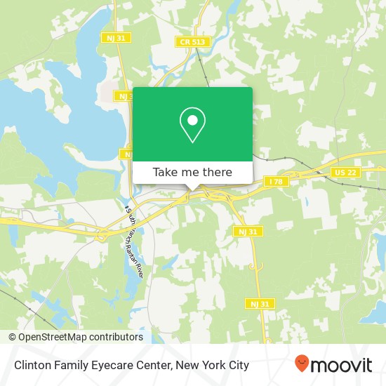 Mapa de Clinton Family Eyecare Center, 186 Center St