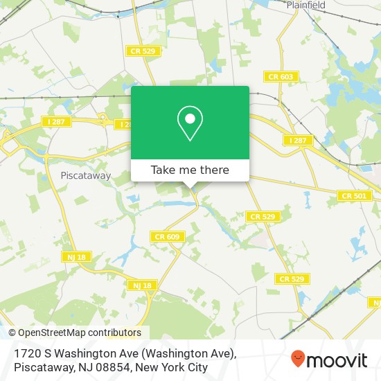1720 S Washington Ave (Washington Ave), Piscataway, NJ 08854 map